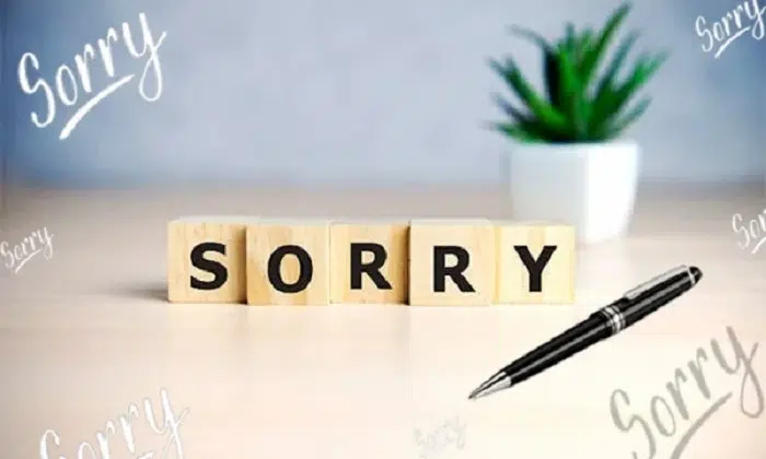 sorry word 100 timesgggg
