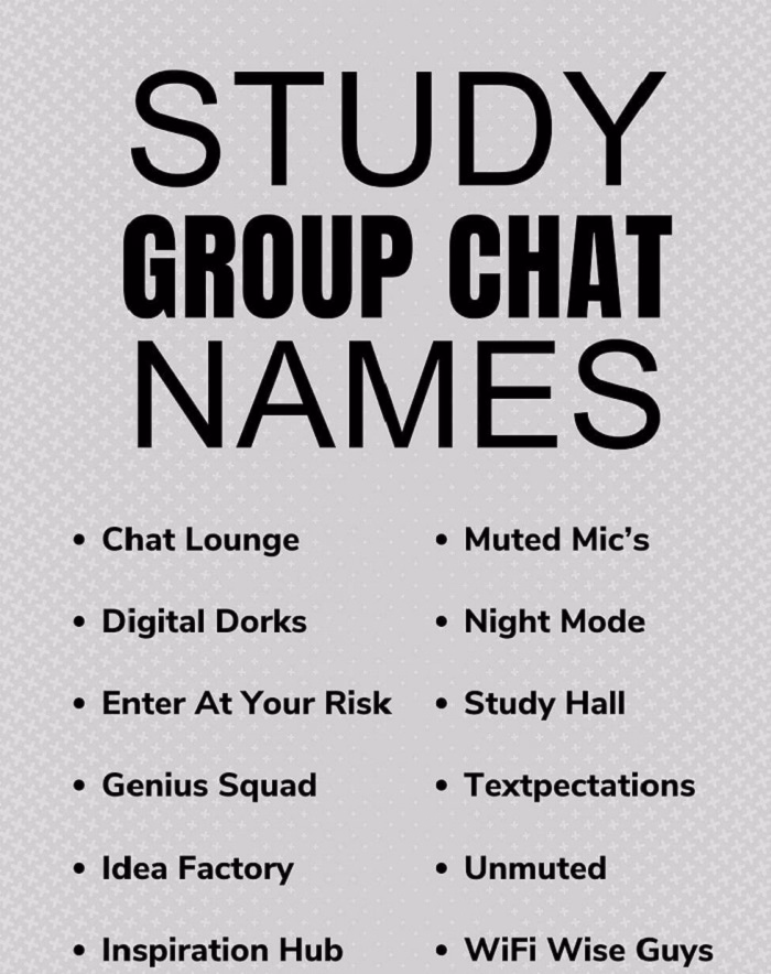 📘 Study Focused Group Name Ideas