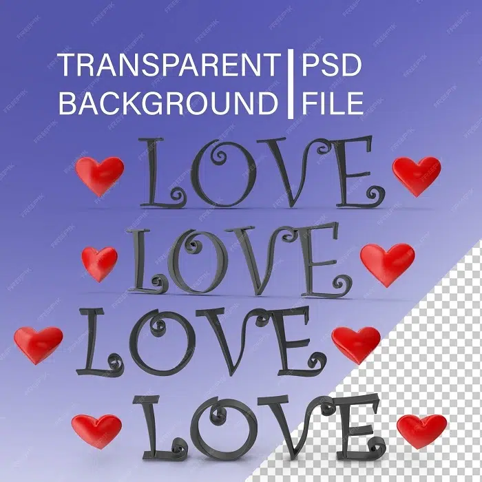 Customizing Love Symbol PNGs