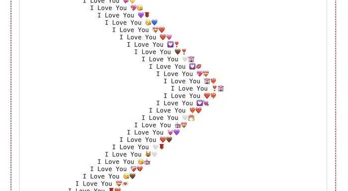 I Love You 1000 Times Copy and Paste