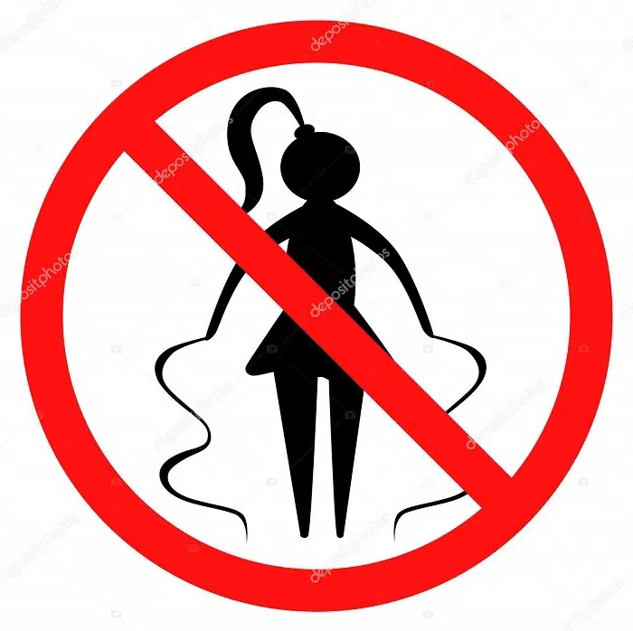 What Is the No Girl Symbol Text?  