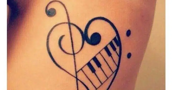 Symbol of Love Music in Tattoos and Jewelry