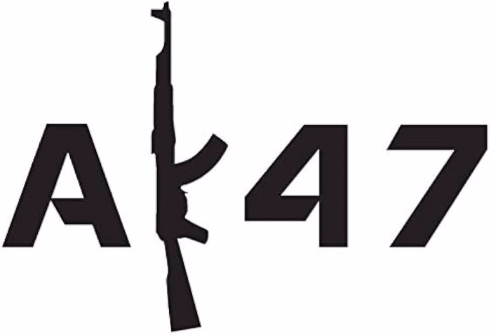 What Is Meant by AK 47 Gun Text Symbol