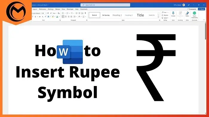 Why You Need the Rupee Symbol in Word
