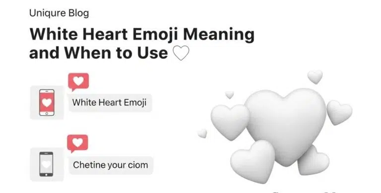 White Heart Emoji Meaning: What It Shows, Why People Use It, and When You Should Send It white heart emoji meaning